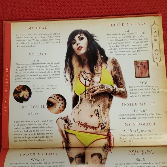 HIGH VOLTAGE TATTOO Kat Von D L.A. Ink 2009 Hardcover pictures bio - Picture 5 of 8